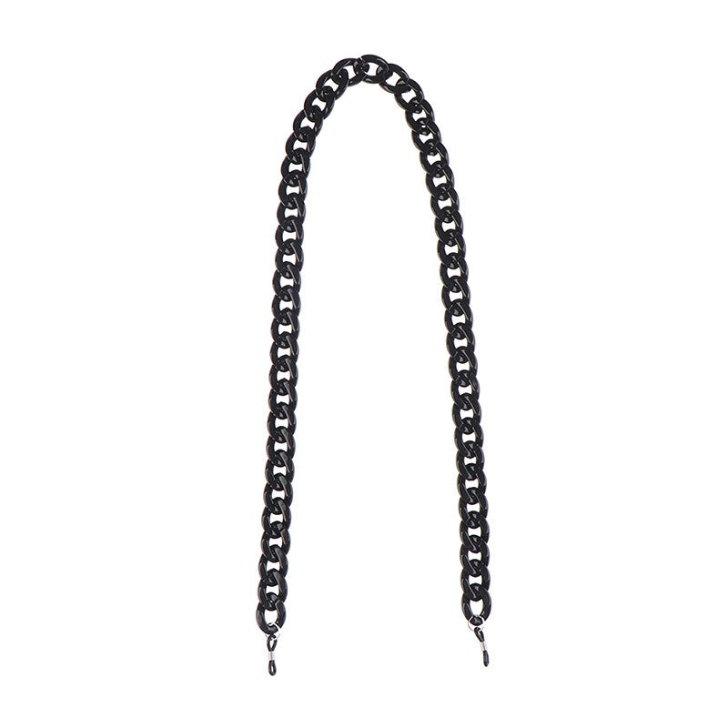 Anti-slip Anti-lost Fashion Acrylic Glasses Chain Mirror Rope - Black