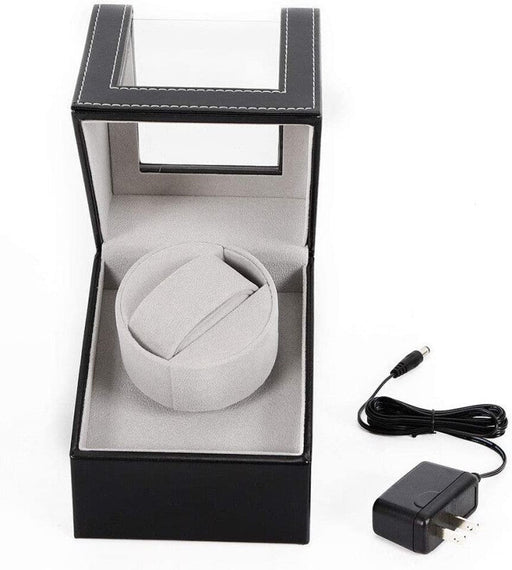 Automatic Premium Rotating Watch Display Box - Black