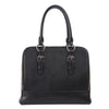 Bafelli Split Leather Briefcase - Black