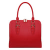 Bafelli Split Leather Briefcase - Red