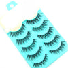 Bluelans 5 Pairs Natural Long False Eyelashes - Black