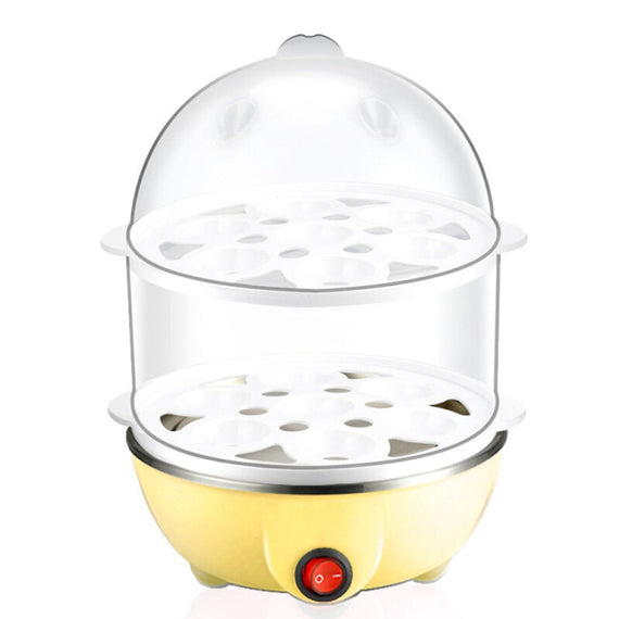 Bluelans EU Plug Kitchen Egg Cooker - Yellow