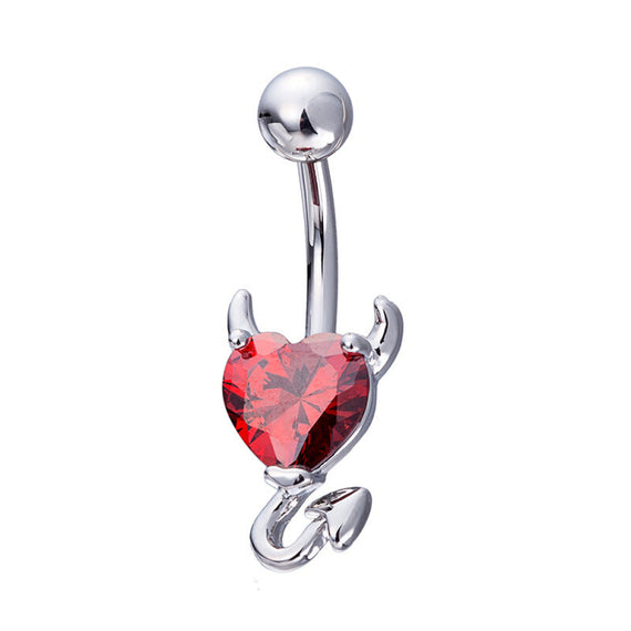 Bluelans Fashion Navel Body Piercing Jewelry - Red