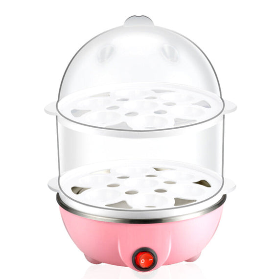 Bluelans EU Plug Kitchen Egg Cooker - Pink