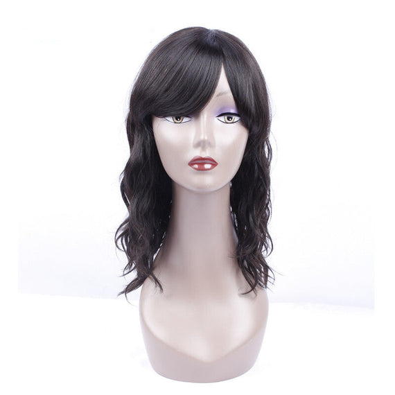 Brazilian Lace Human Hair Front Wigs - Black