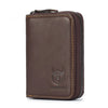 Bullcaptain Leather ID & Card Holder - Brown