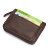 Bullcaptain Leather ID & Card Holder - Brown