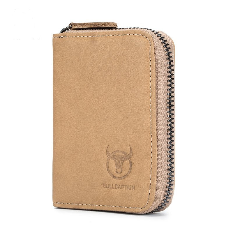 Bullcaptain Leather ID & Card Holder - Yellow