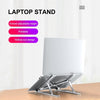 Laptop Stand 6-Level Adjustable Height Computer Holder Bracket Portable Foldable Bendable Non-slip Notebook Holders for Home Office Student