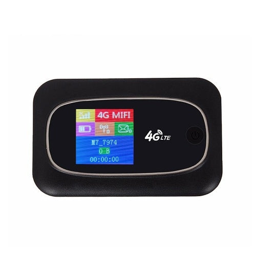 4G LTE CAT4 150Mbps Mobile WiFi Portable Hotspot Portable WiFi Wireless Wifi Router Portable Router with SIM Card Slot Black