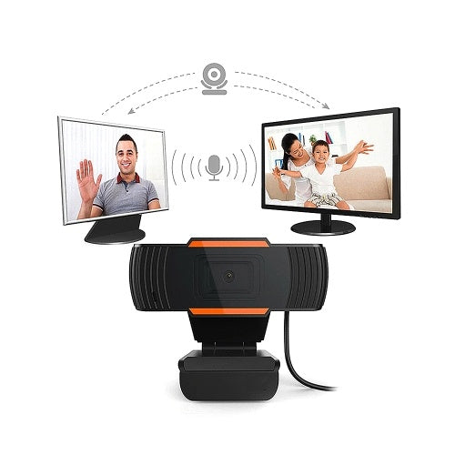 1080P 2MP Wide-Angle HD Webcam 30fps Auto Focusing Web Cam Noise-reduction MIC Laptop Computer Camera USB Plug & Play for Laptop Desktop TV Box