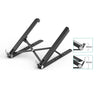 Laptop Stand Folding Portable Laptop Bracket 5-level Height Adjustable Desktop Cooling Holder Black