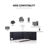 GK228 BT Wireless Keyboard 66 Keys Folding Mini Portable Office Keyboard with Stand for Phone/Tablet/Laptop Black