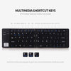 GK228 BT Wireless Keyboard 66 Keys Folding Mini Portable Office Keyboard with Stand for Phone/Tablet/Laptop Black