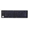 GK228 BT Wireless Keyboard 66 Keys Folding Mini Portable Office Keyboard with Stand for Phone/Tablet/Laptop Black