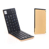 GK228 BT Wireless Keyboard 66 Keys Folding Mini Portable Office Keyboard with Stand for Phone/Tablet/Laptop Black