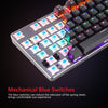 Motospeed K73 104 Keys Gaming Keyboard Mixed Light Mechanical Keyboard with RGB Light Effect English Keyboard with Blue Switches