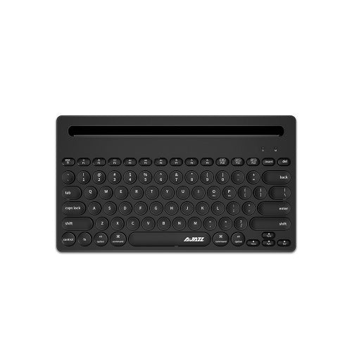 Ajazz 320i Wireless Keyboard 2.4GHz Wireless BT Dual-mode Keyboard Ergonomic Keyboard 79 Keys Keyboard with Bracket Black