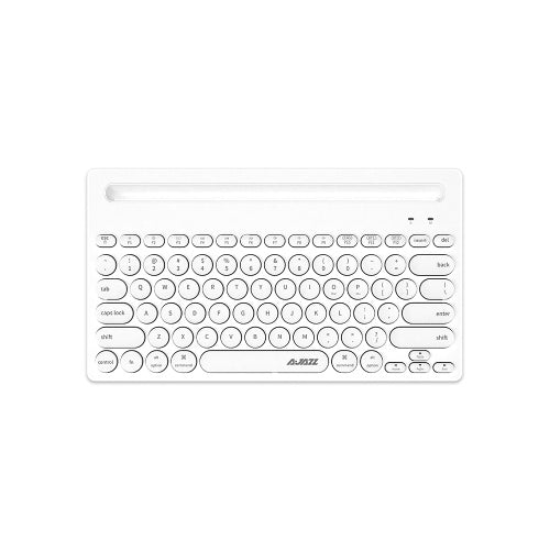 Ajazz 320i Wireless Keyboard 2.4GHz Wireless BT Dual-mode Keyboard Ergonomic Keyboard 79 Keys Keyboard with Bracket Black