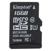 Genuine Original Kingston Class 10 16GB MicroSDHC TF Flash Memory Card 48MB/s Maximal Speed