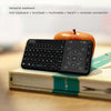 Rii RT504 2.4G Wireless Handheld Remote Mini Ultra Slim Thin Multifunction Multimedia Backlit Keyboard with Touchpad Trackpad Mouse Combo for Mac Desktop Laptop PC Andriod TV Box