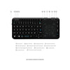 Rii RT504 2.4G Wireless Handheld Remote Mini Ultra Slim Thin Multifunction Multimedia Backlit Keyboard with Touchpad Trackpad Mouse Combo for Mac Desktop Laptop PC Andriod TV Box