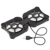 Mini Portable Folding Foldable USB Dual Fan Cooler Cooling Pad for PC Laptop Notebook 7"~15"