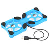 Mini Portable Folding Foldable USB Dual Fan Cooler Cooling Pad for PC Laptop Notebook 7"~15"