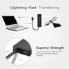 5 Ports Super Speed Mini Portable USB 3.0 Hub 5Gbps Transfer Speed With Dedicated Charging Port 2.4A Port (Black)