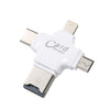 TF Card Reader 4-in-1 TF Memory Card Reader Adapter for iPhone/Android/PC