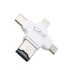 TF Card Reader 4-in-1 TF Memory Card Reader Adapter for iPhone/Android/PC