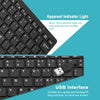 RL-K7 Mini Wired USB Keyboard 78 Keys Small Waterproof Keyboard for Notebook PC Desktop Computer Office