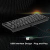 RL-K7 Mini Wired USB Keyboard 78 Keys Small Waterproof Keyboard for Notebook PC Desktop Computer Office