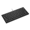 RL-K7 Mini Wired USB Keyboard 78 Keys Small Waterproof Keyboard for Notebook PC Desktop Computer Office