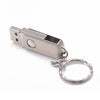 Metal Rotatable USB Flash Drive Pen Drive USB2.0 32G/64G Memory Stick U Disk with Flash Card Keychain