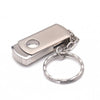 Metal Rotatable USB Flash Drive Pen Drive USB2.0 32G/64G Memory Stick U Disk with Flash Card Keychain