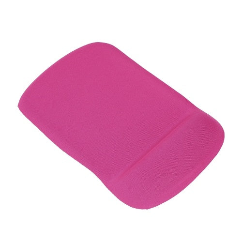 Silicone Mouse Pad Soft Gel Mouse Mat with Wrist Rest Support Comfort Mousepad for PC Laptop(Rose Red)