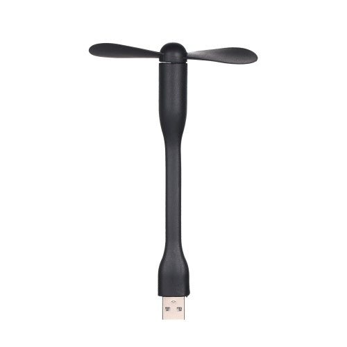 Mini USB Fan + Type-C Phone Fan Portable Cooling Fan Flexible Cooler for Type C Devices Laptop(White)