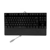 Backlit Mechanical Gaming Keyboard Blue Switch 87 Keys Ergonomic Keyboard Suspended Keys with Hand Wrist(Black)