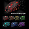 USB Wired Gaming Keyboard and Mouse Combo Waterproof 3 Color Backlit 2000DPI for Home Office