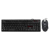 USB Wired Gaming Keyboard and Mouse Combo Waterproof 3 Color Backlit 2000DPI for Home Office