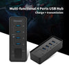 OImaster 4 Ports USB3.0 Hub 5Gbps High Speed Hub Fast Charging Support Windows/XP/Linux/Mac/Mix