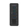 OImaster 4 Ports USB3.0 Hub 5Gbps High Speed Hub Fast Charging Support Windows/XP/Linux/Mac/Mix