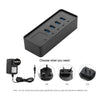 OImaster 4 Ports USB3.0 Hub 5Gbps High Speed Hub Fast Charging Support Windows/XP/Linux/Mac/Mix