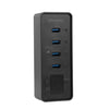 OImaster 4 Ports USB3.0 Hub 5Gbps High Speed Hub Fast Charging Support Windows/XP/Linux/Mac/Mix