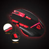 Motospeed Wired Mouse Gaming Mouse 4000DPI 9 Buttons Optical Mice with Weight Tuning Set Non-slip Design with LED Light Fire/Sniper Button