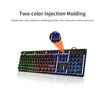 Keyboard and Mouse Combo N-Key Rollover Wired Gaming Mouse Silent Office Keyboard RGB Mouse 104Keys