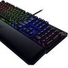 Razer BlackWidow Elite Mechanical Keyboard Gaming 104 Keys RGB Wired Keyboard Instant Trigger Chroma Colorful Light HyperShift Black With Palm Rest  Green Switch