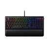 Razer BlackWidow Elite Mechanical Keyboard Gaming 104 Keys RGB Wired Keyboard Instant Trigger Chroma Colorful Light HyperShift Black With Palm Rest  Green Switch