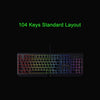 Razer BlackWidow Mechanical Keyboard 2019 Gaming Office 104 Keys RGB Green Switches Wired Keyboard Black